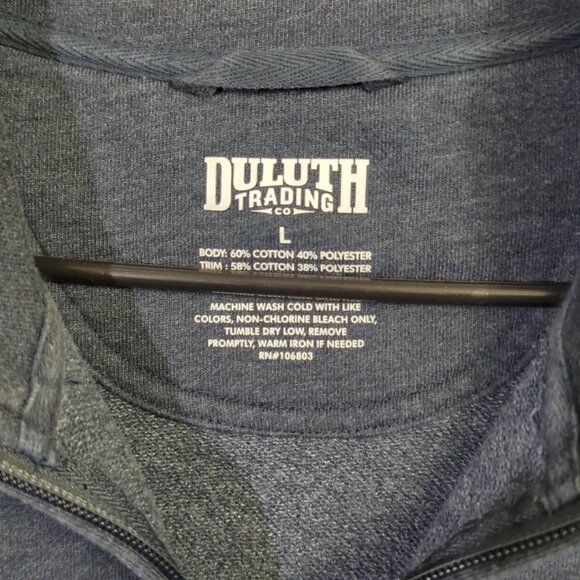 Duluth Trading Co Loophole Vest Men's L Blue 1/4 Zip Outdoor Preppy - Picture 3 of 9